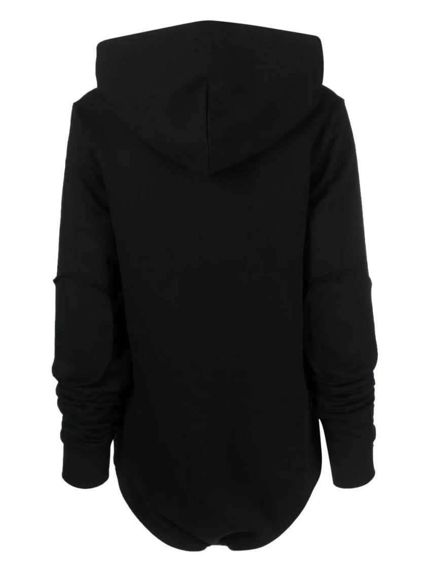 Rick Owens X Champion Hooded Black Body With Unique Silhouette