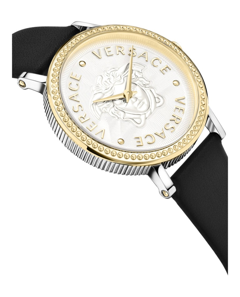 Versace V-Dollar Leather Watch