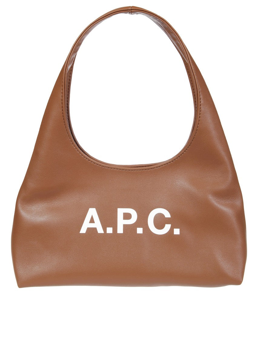 A.P.C. Structured Shoulder Bag With Bold Lettering