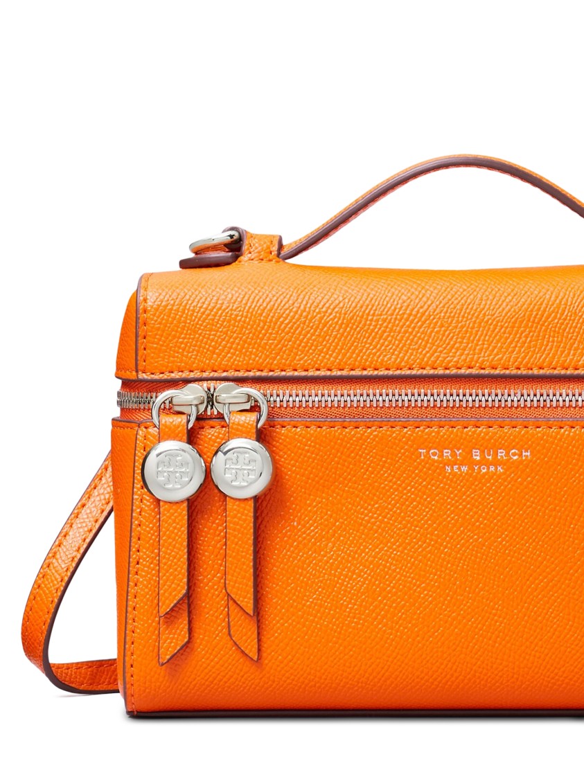 Tory Burch Textured Leather Slim Top Handle Bag