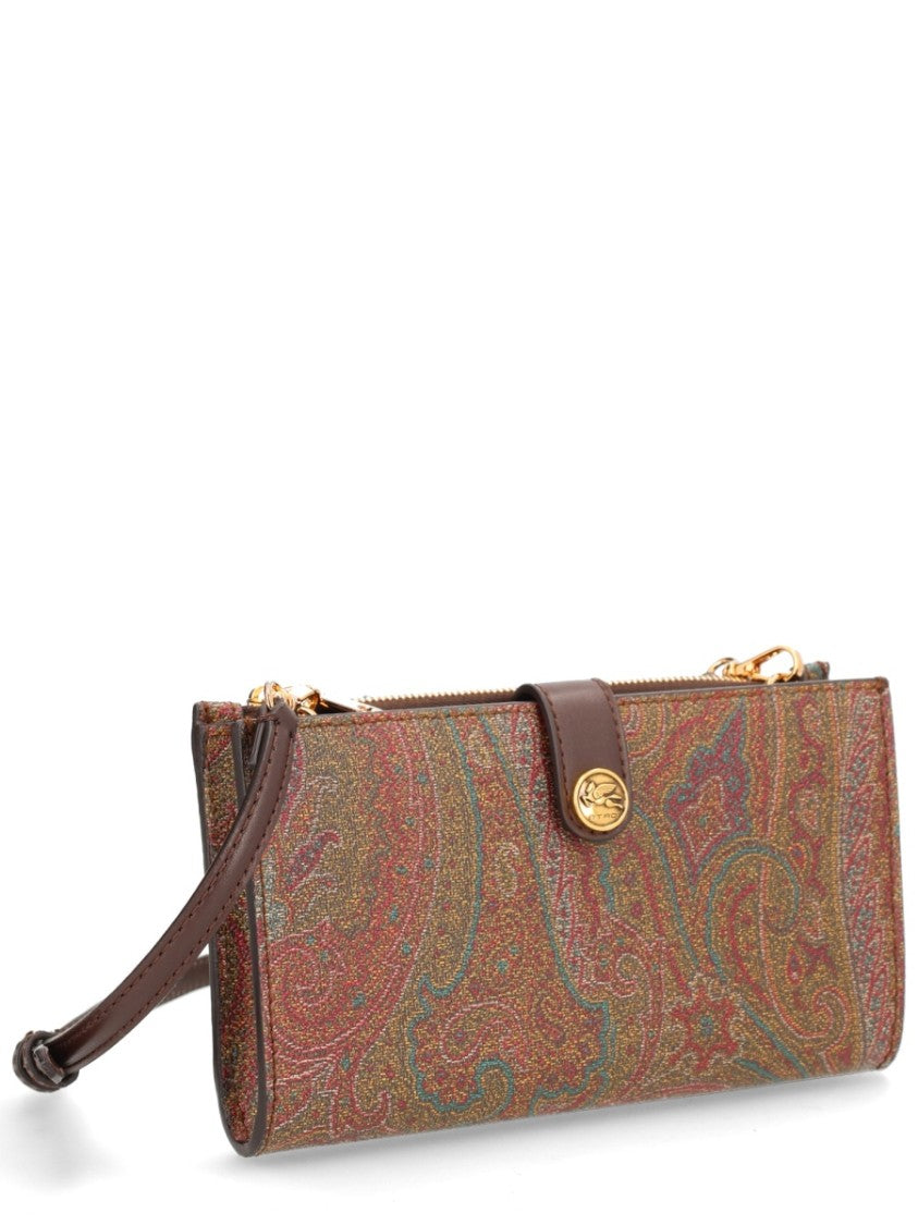 Etro Paisley Pattern Cotton-Blend Shoulder Wallet