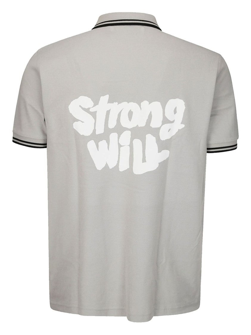 Comme Des Garçons Grey Piqué Weave Polo