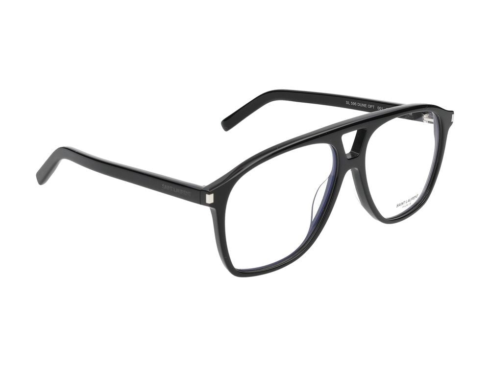 Saint Laurent Eyeglasses Sl 596 Dune Opt 001 Black Black Transparent 58/14/145