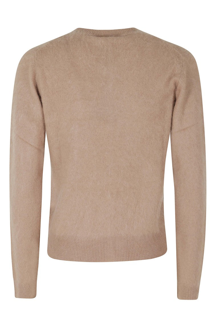 Herskind Croissant Roselle Ribbed Wool-Cashmere Cardigan