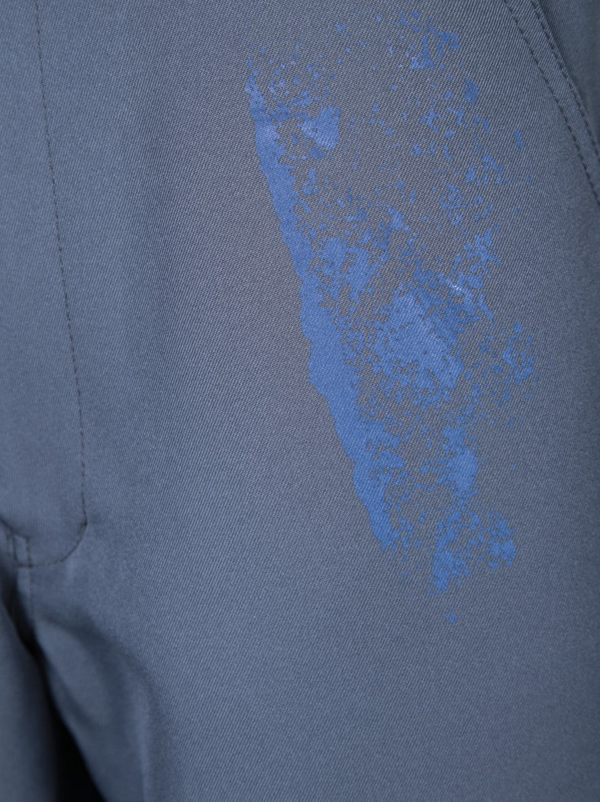 Comme Des Garçons Grey Polyester Trouser