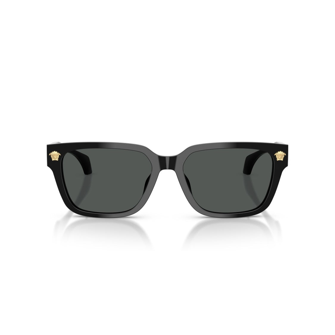Versace 0Ve4513d Bold Black Rectangular Acetate Sunglasses