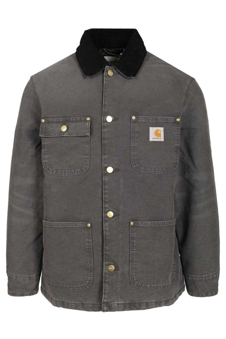Carhartt Wip Mid-Length Button-Up Coat With Classic Collar