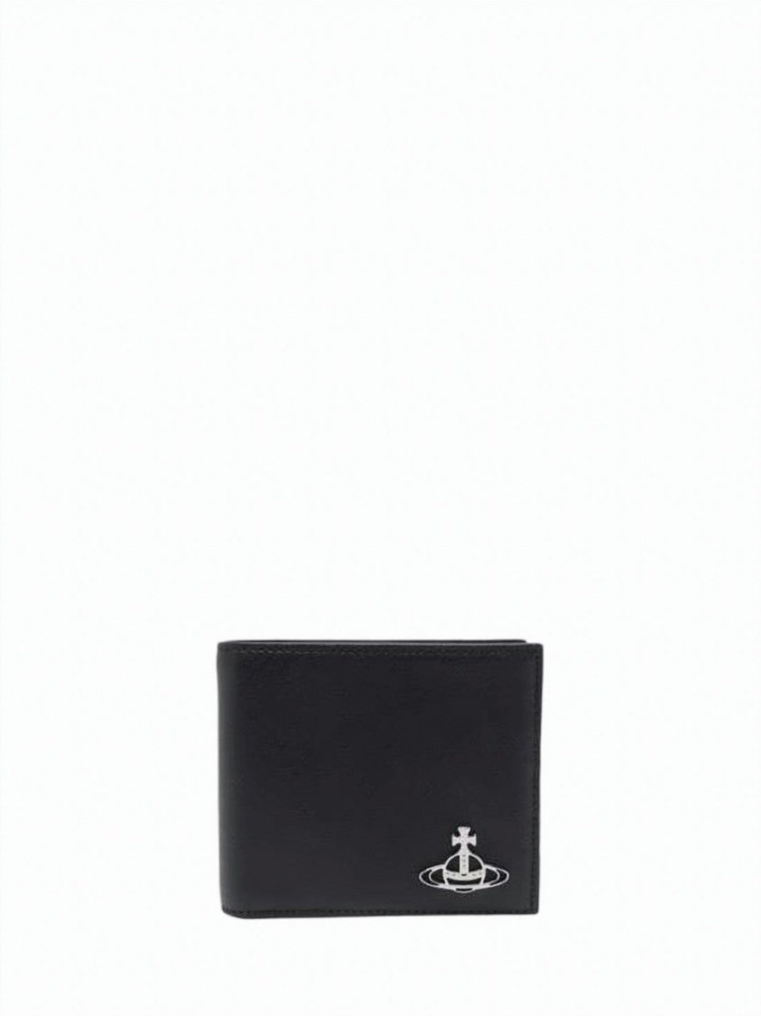Vivienne Westwood Bifold Wallet In Smooth Calf Leather
