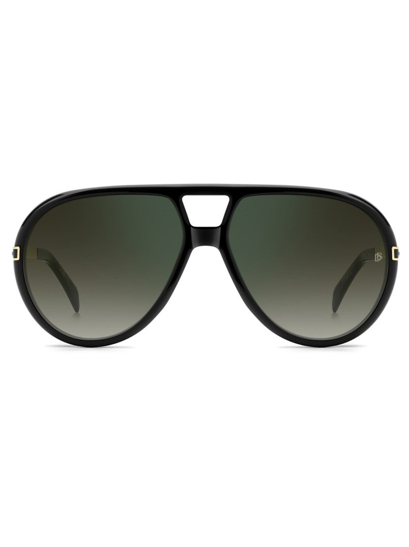 David Beckham Db 99/Voyager Aviator Metal Sunglasses