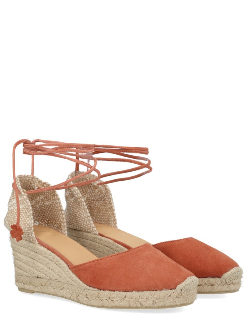 Castaner Suede Cute Jute Wedge Espadrilles