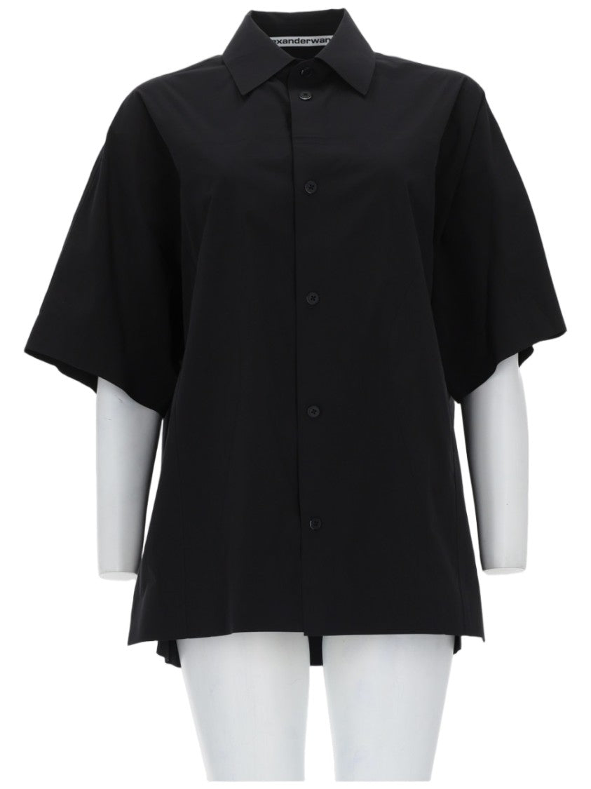 Alexander Wang Boxy Loose Fit Short Wide Sleeve Shirt