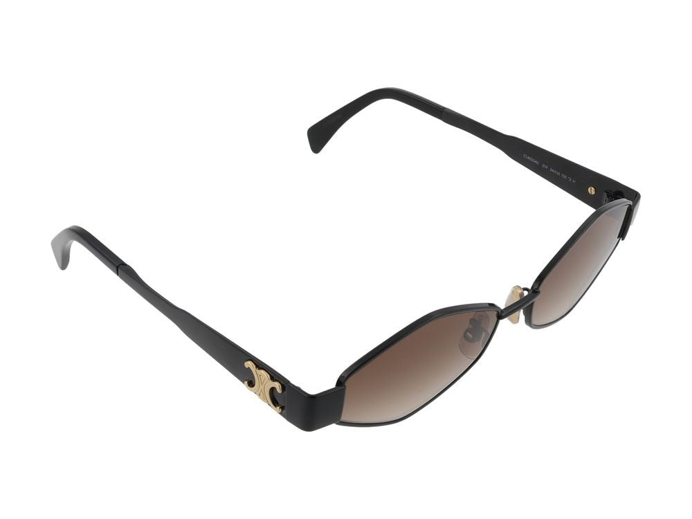 Celine Angular Geometric Brown Gradient Lens Sunglasses