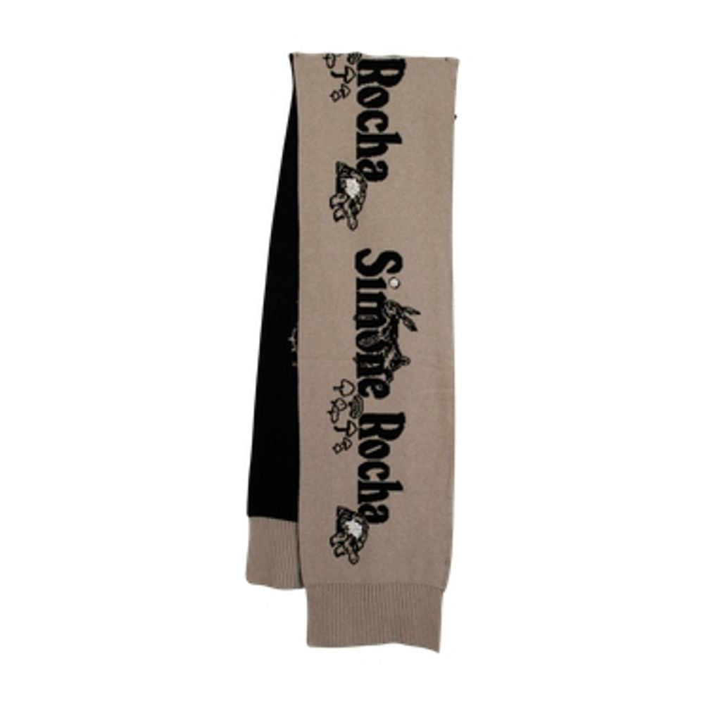 Simone Rocha Wool Scarf With Bold Logo Design