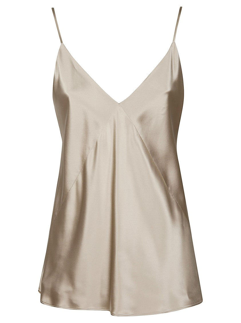 Max Mara Mxebacco V Neck Camisole Silk Top