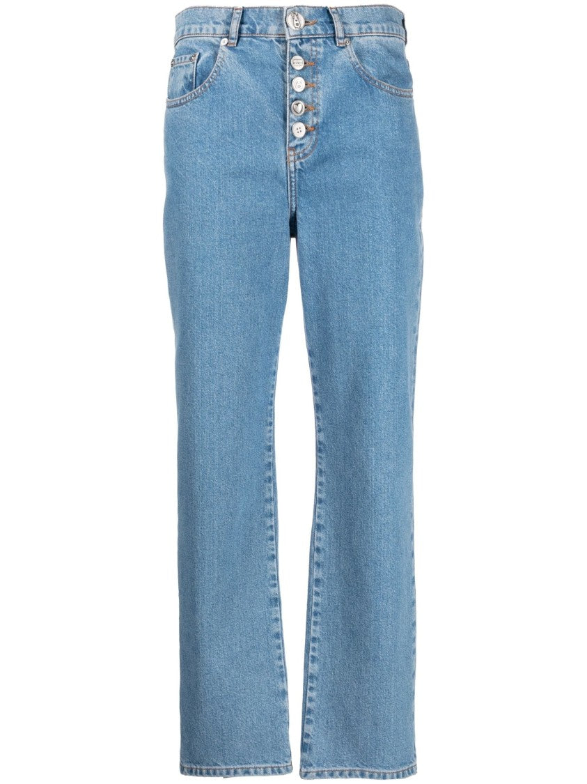 Moschino Straight Leg Jeans With Classic Five-Pocket Design