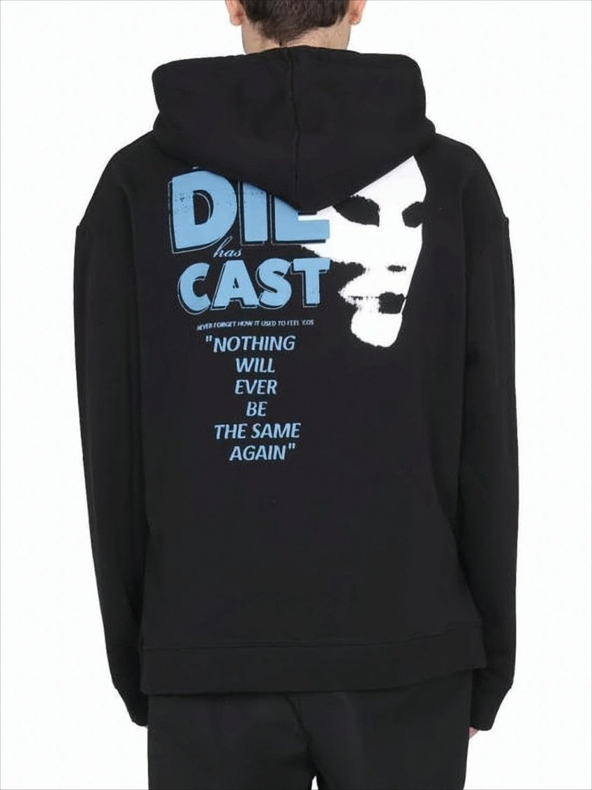 Raf Simons Graphic Print Hoodie With Drawstring