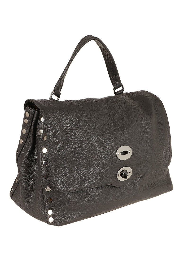 Zanellato Postina Daily M Studded Leather Shoulder Bag