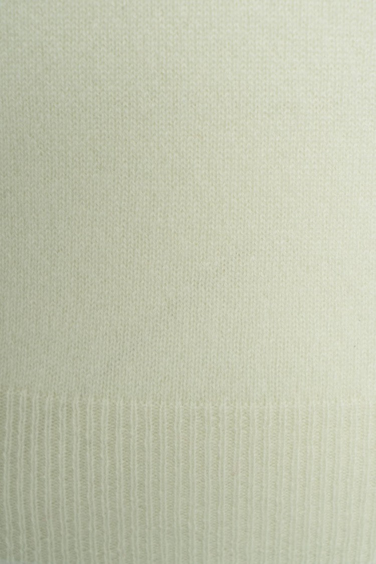 Mvm Timeless Green Sweater With Ribbed Cuffs