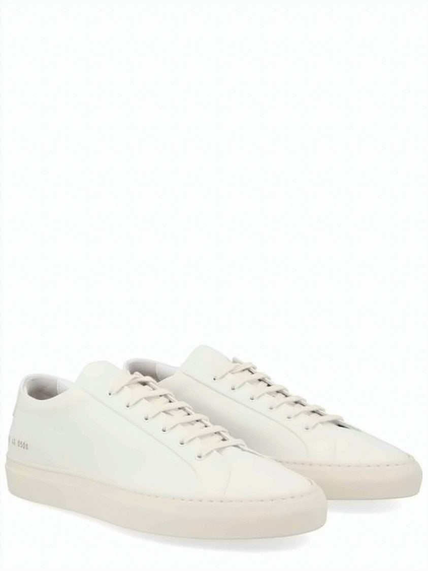 Common Projects Minimalist Canvas Low-Top Sneakers With Subtle Gold Detailing