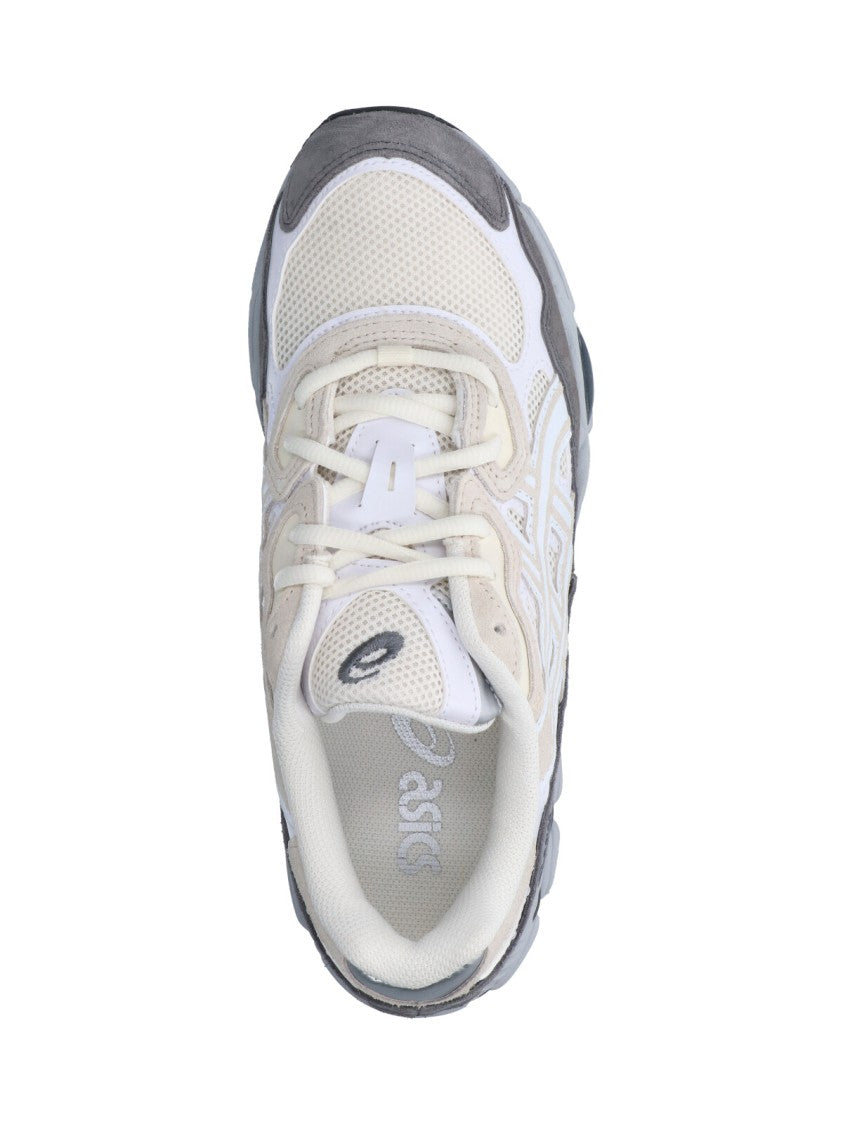 Asics Cream Gel-Nyc Suede Accented Leather Sneakers