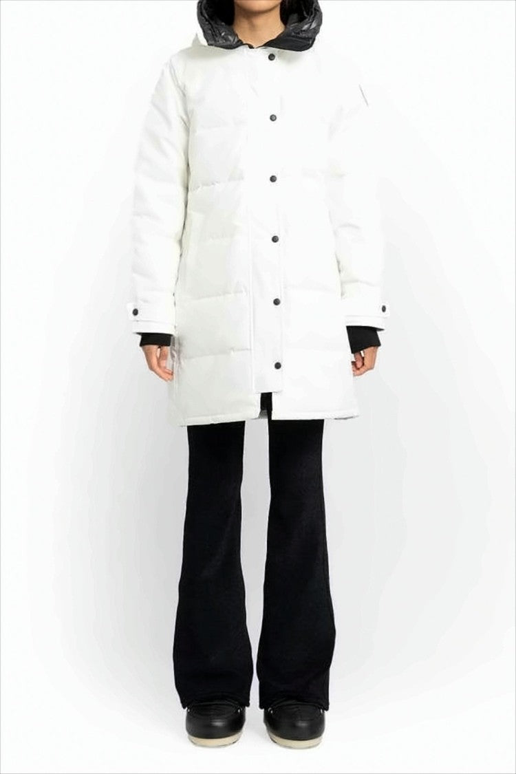 Canada Goose Quilted Down Coat With Hood And Snap-Button Closure