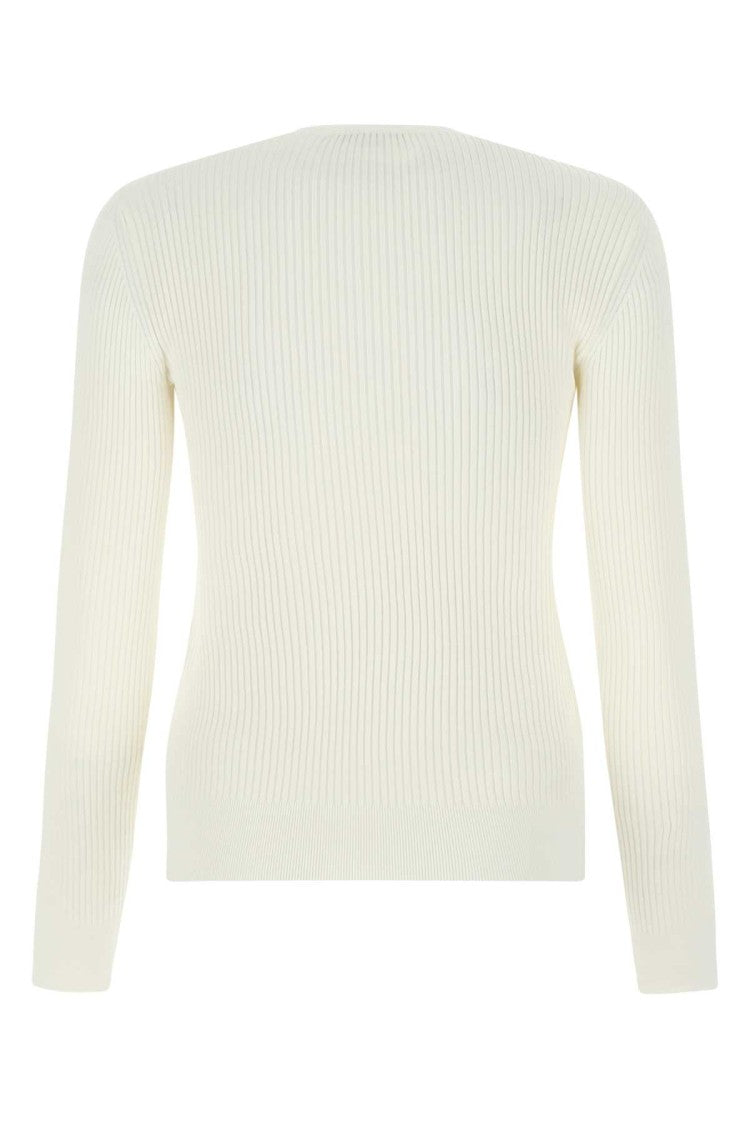 Alexander Mcqueen Ivory Stretch Viscose Sweater
