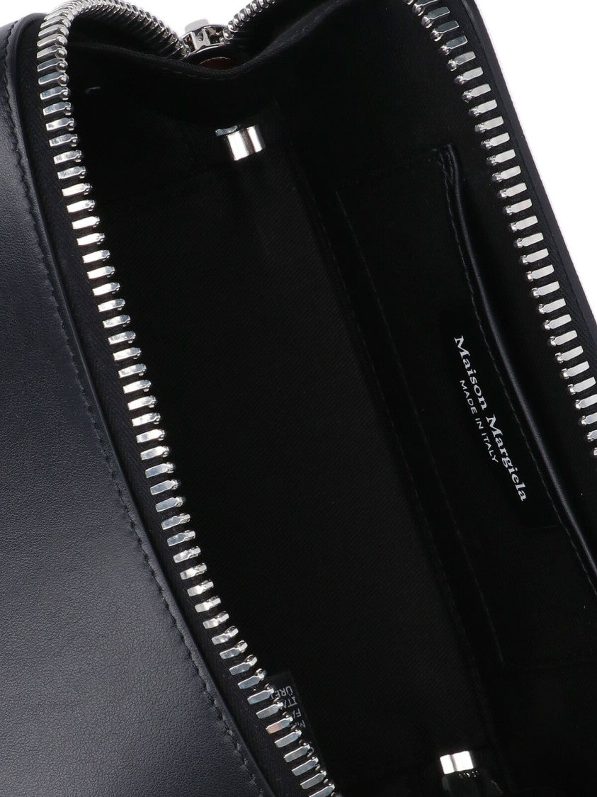 Maison Margiela Rectangular Smooth Black Bag With Adjustable Strap