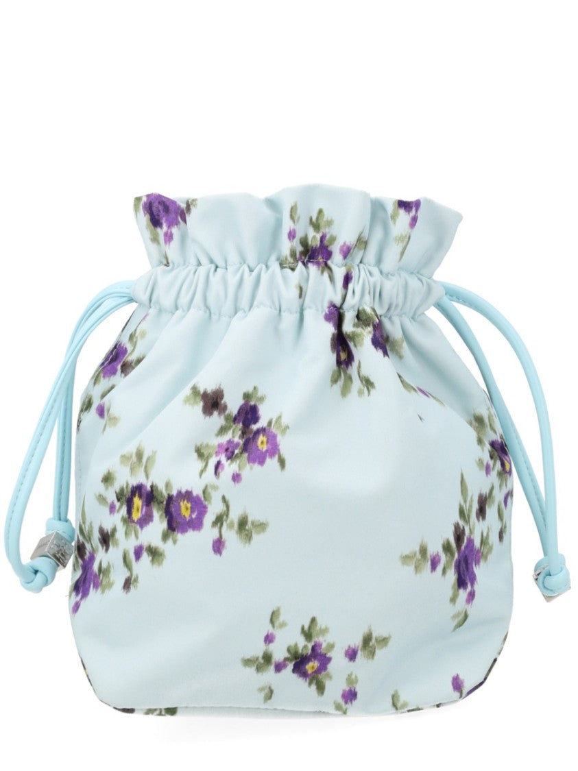 Ganni Light Blue Recycled Polyamide Backpack
