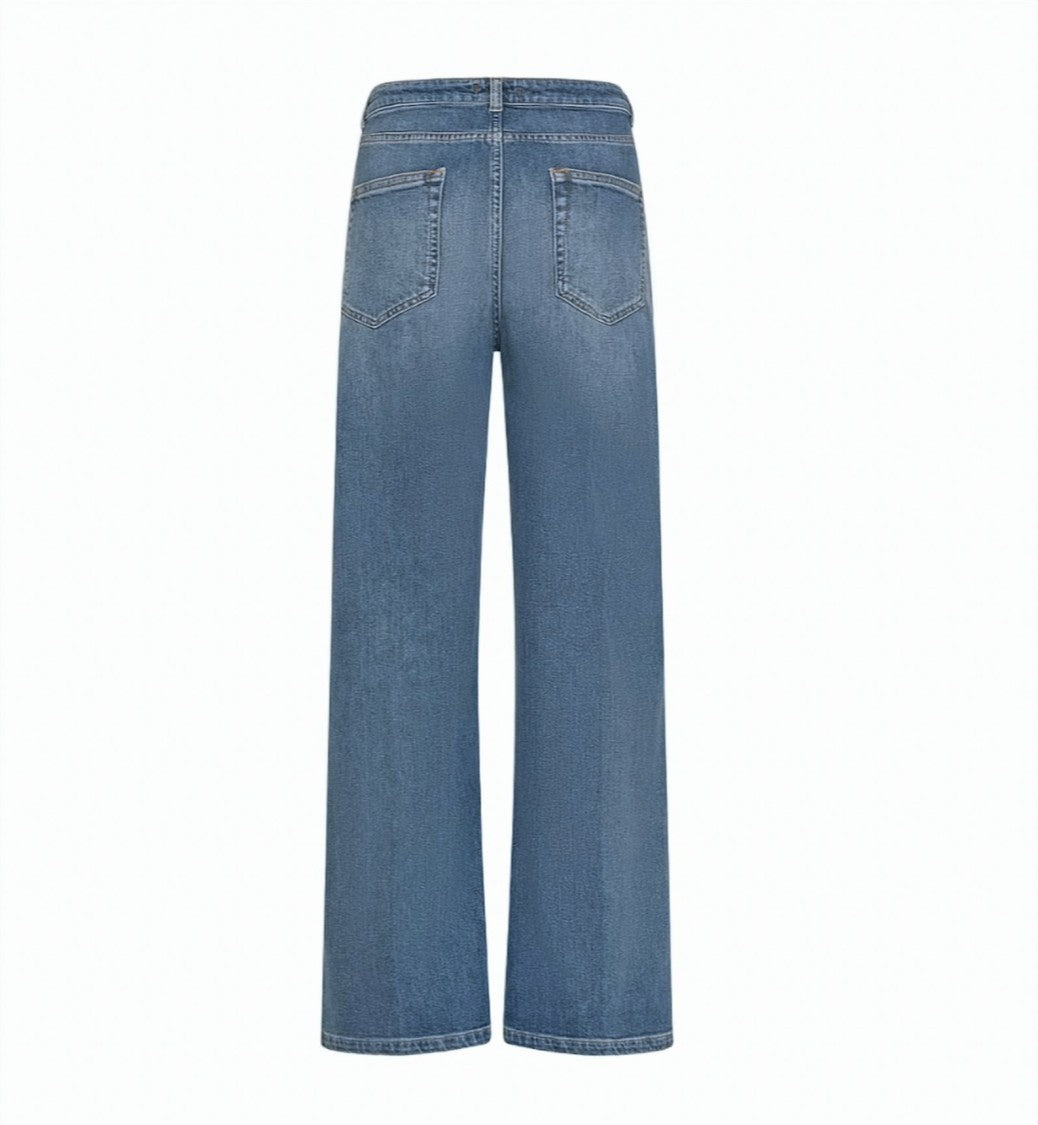 Seventy High-Waisted Five-Pocket Wide-Leg Jeans