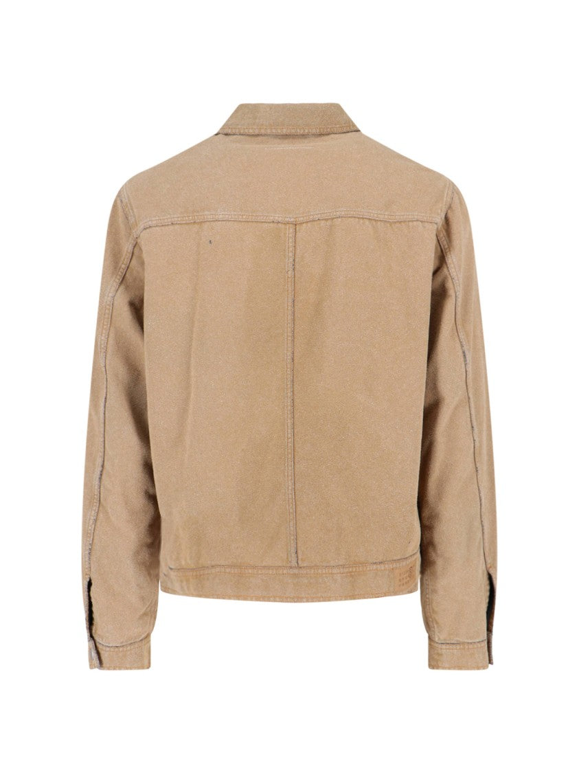 Mm6 By Maison Margiela Structured Jacket With Timeless Design – Brown