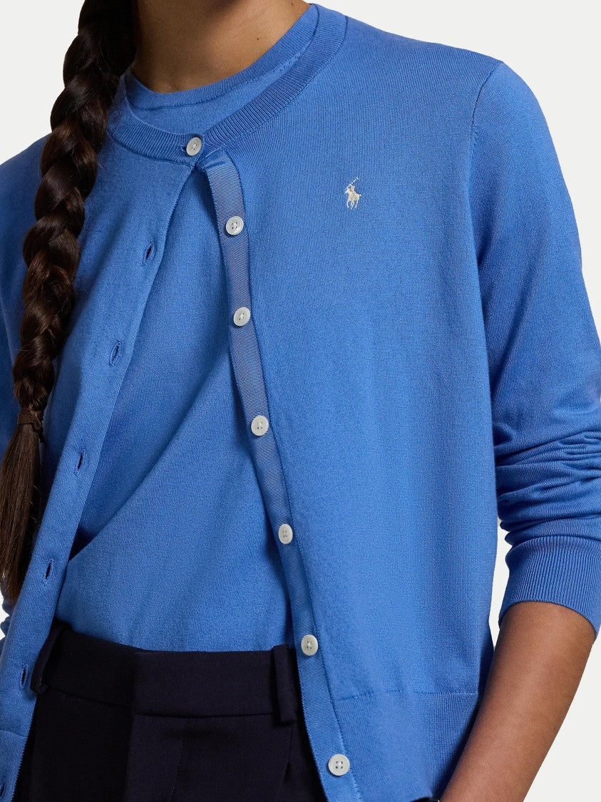Polo Ralph Lauren Classic Blue Cardigan