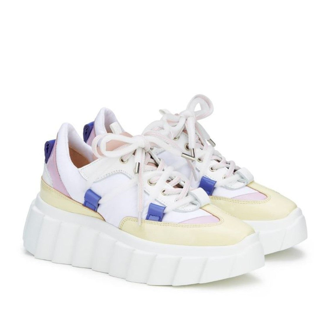 Agl Multicolor Blondie Leather Wedge Sneakers