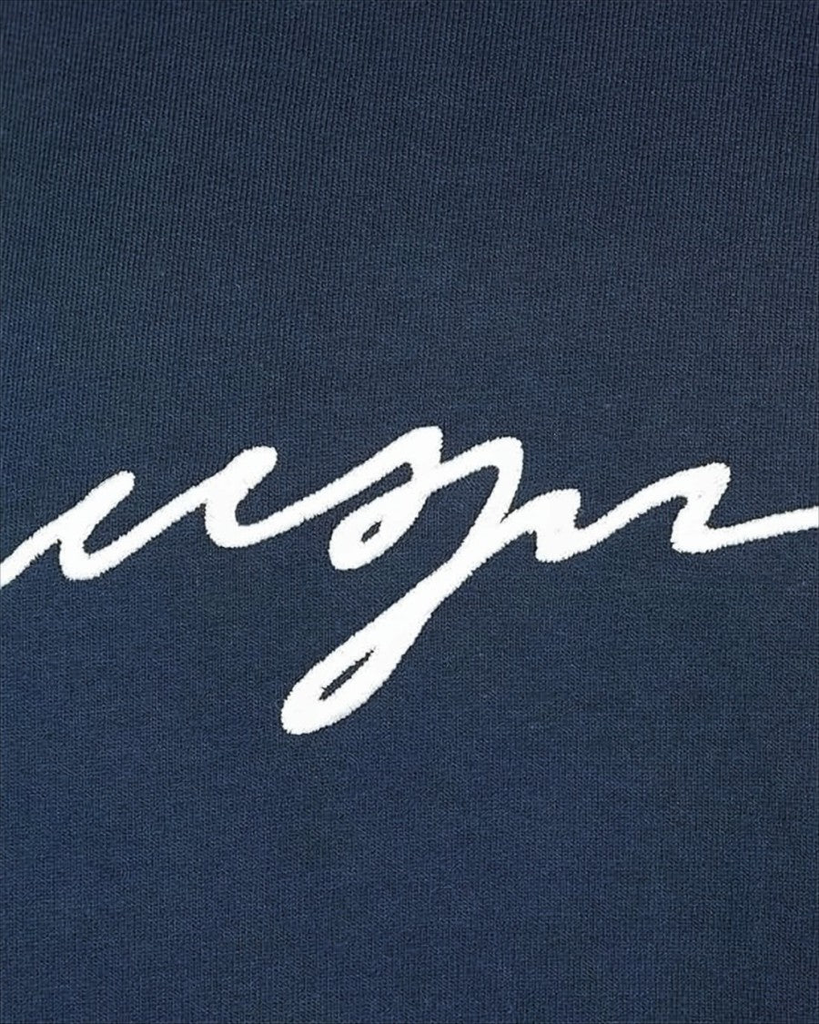 Msgm Relaxed-Fit Hoodie With Contrasting Logo And Kangaroo Pocket