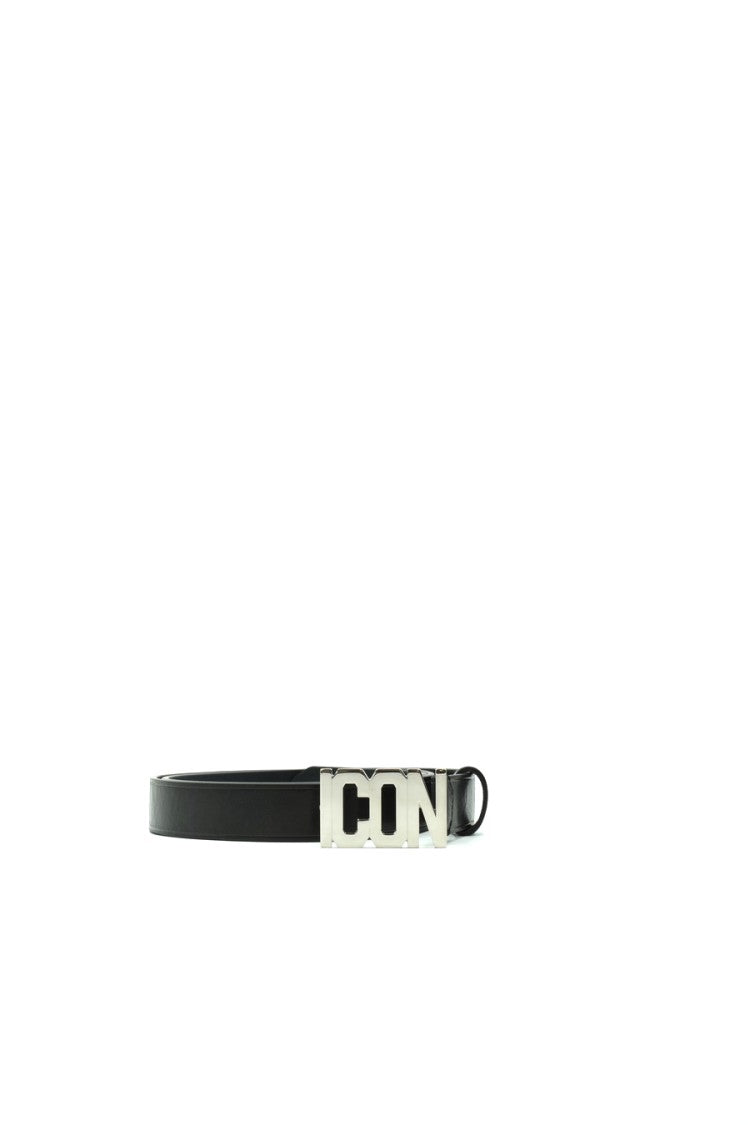 Dsquared2 Black Leather Belt