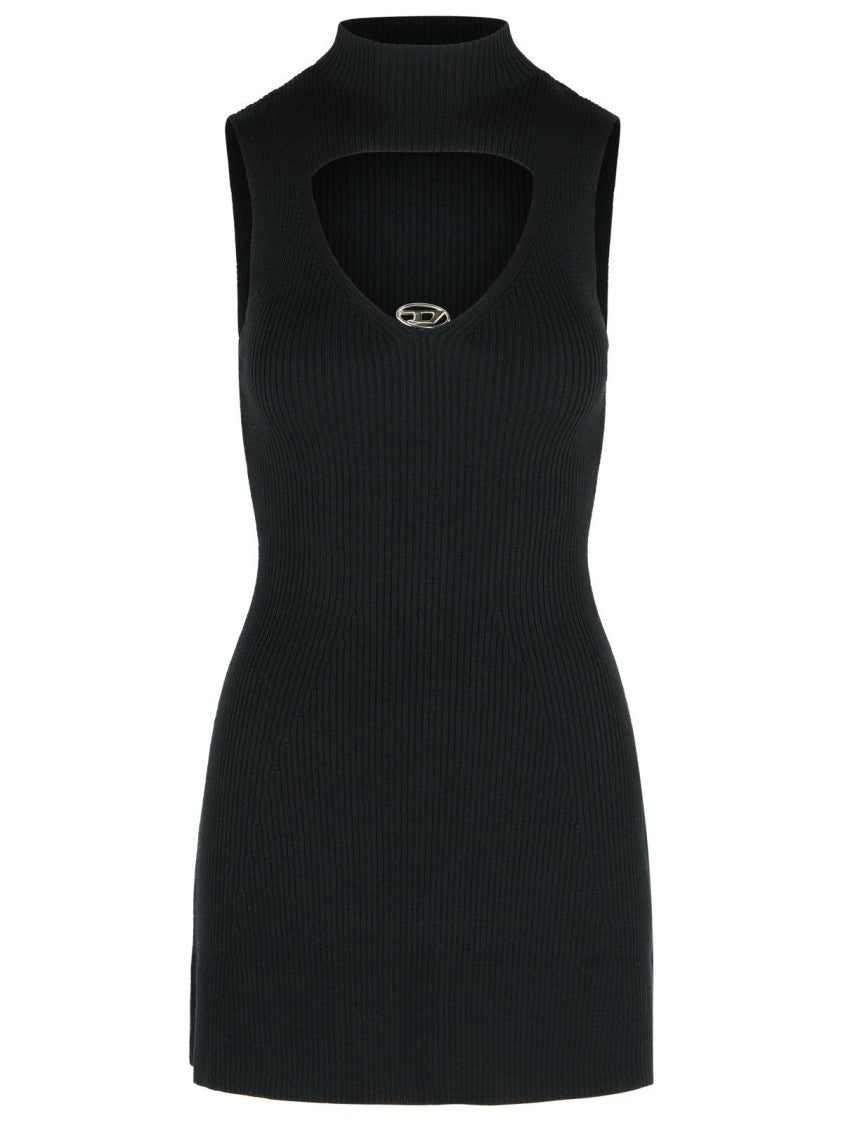 Diesel 'Oloni' Short Black Wool Dress