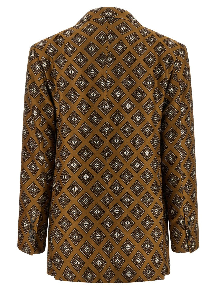 Alberto Biani Tie-Print Blazer