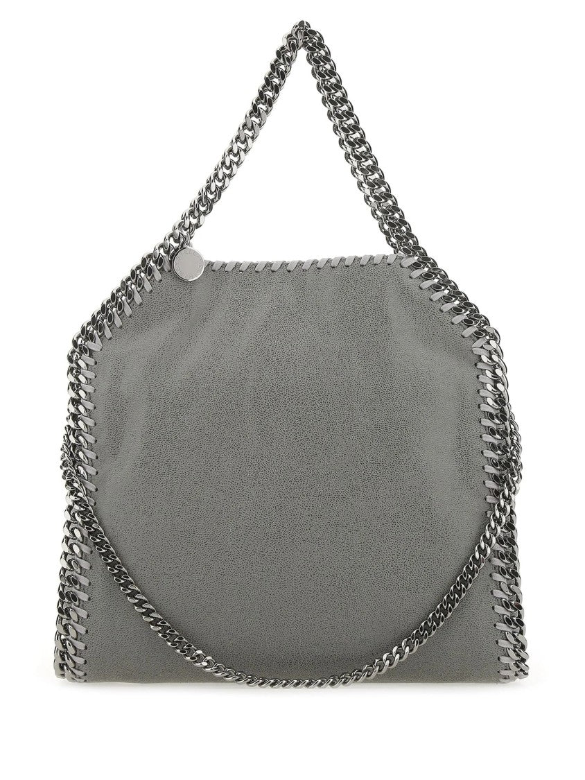 Stella Mccartney Compact Eco-Friendly Mini Tote Bag With Chain Trim
