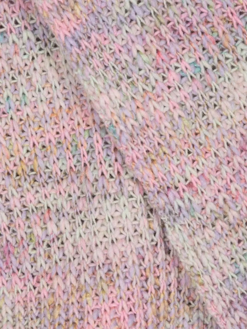 Isabel Marant Pastel Knitted Scarf With Fringed Ends