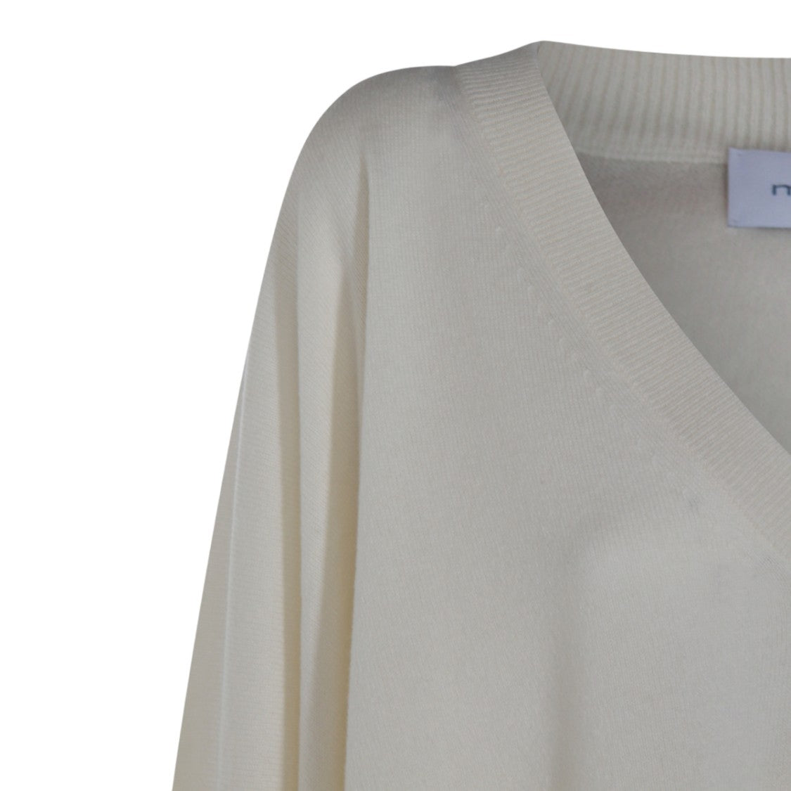 Malo Relaxed Oversized Sweater With Deep V-Neck