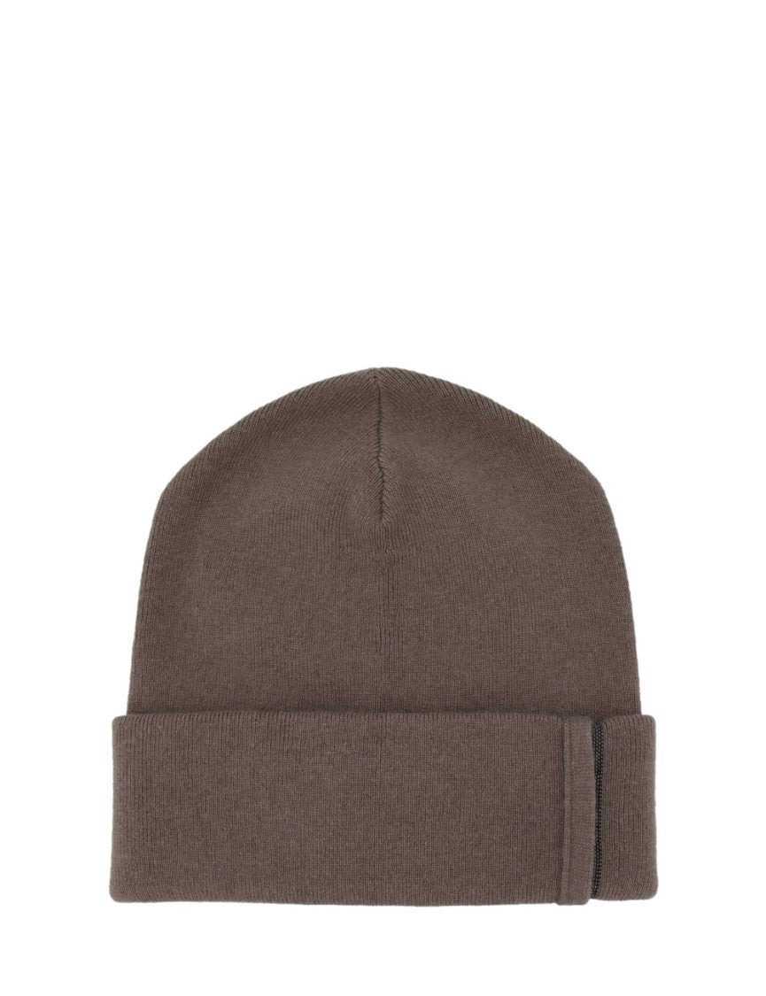 Brunello Cucinelli Cashmere Knit Beanie With Ribbed Texture