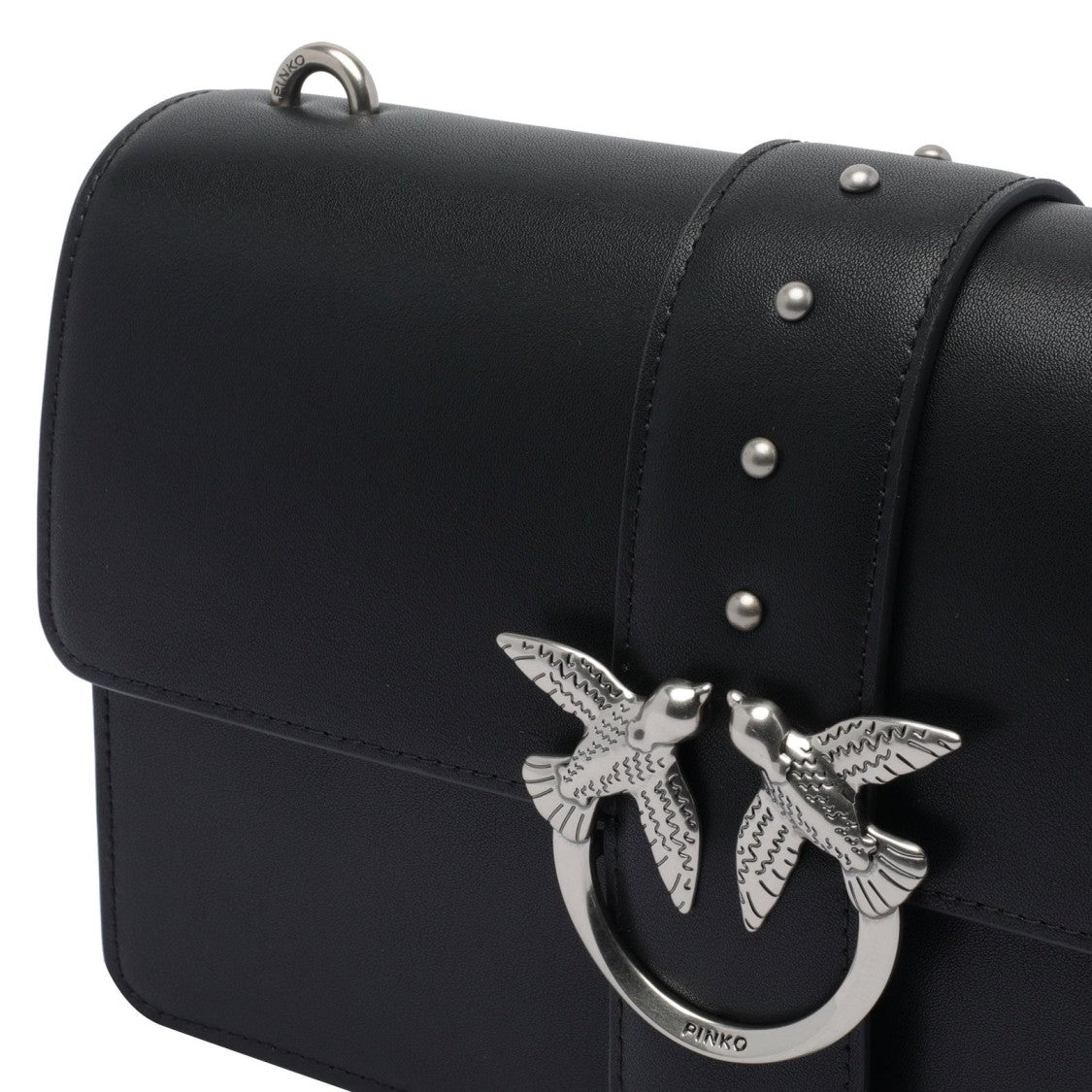 Pinko Shoulder Bag With Silver-Tone Bird Clasp