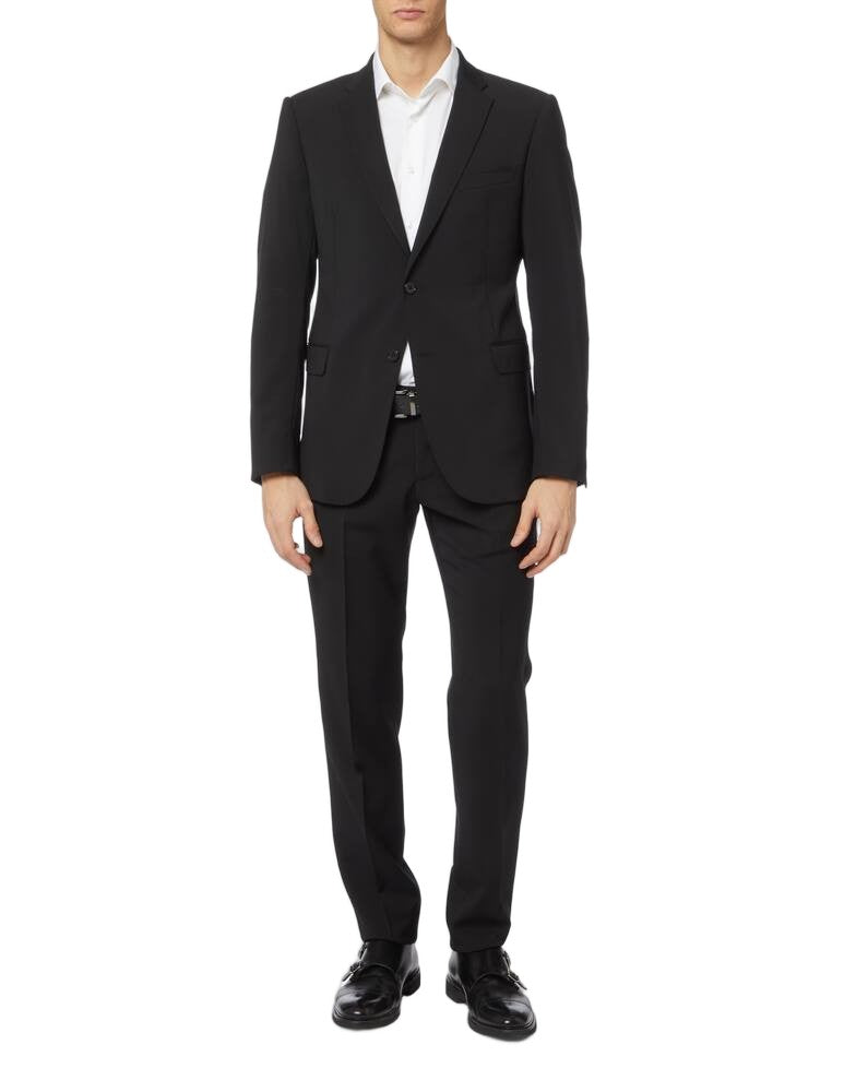 Emporio Armani Two-Piece Regular Fit Suit With Notch Lapel And Pleated Trousers