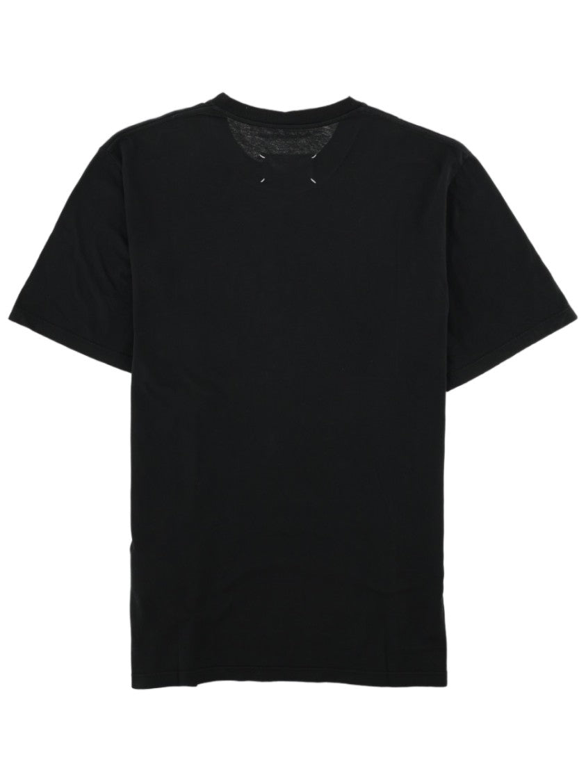Maison Margiela Black Taped Short-Sleeve Cotton Jersey T-Shirt