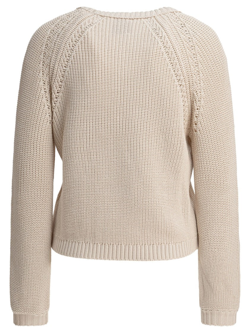 Rakki' Cotton Knit Sweater With Cropped Silhouette