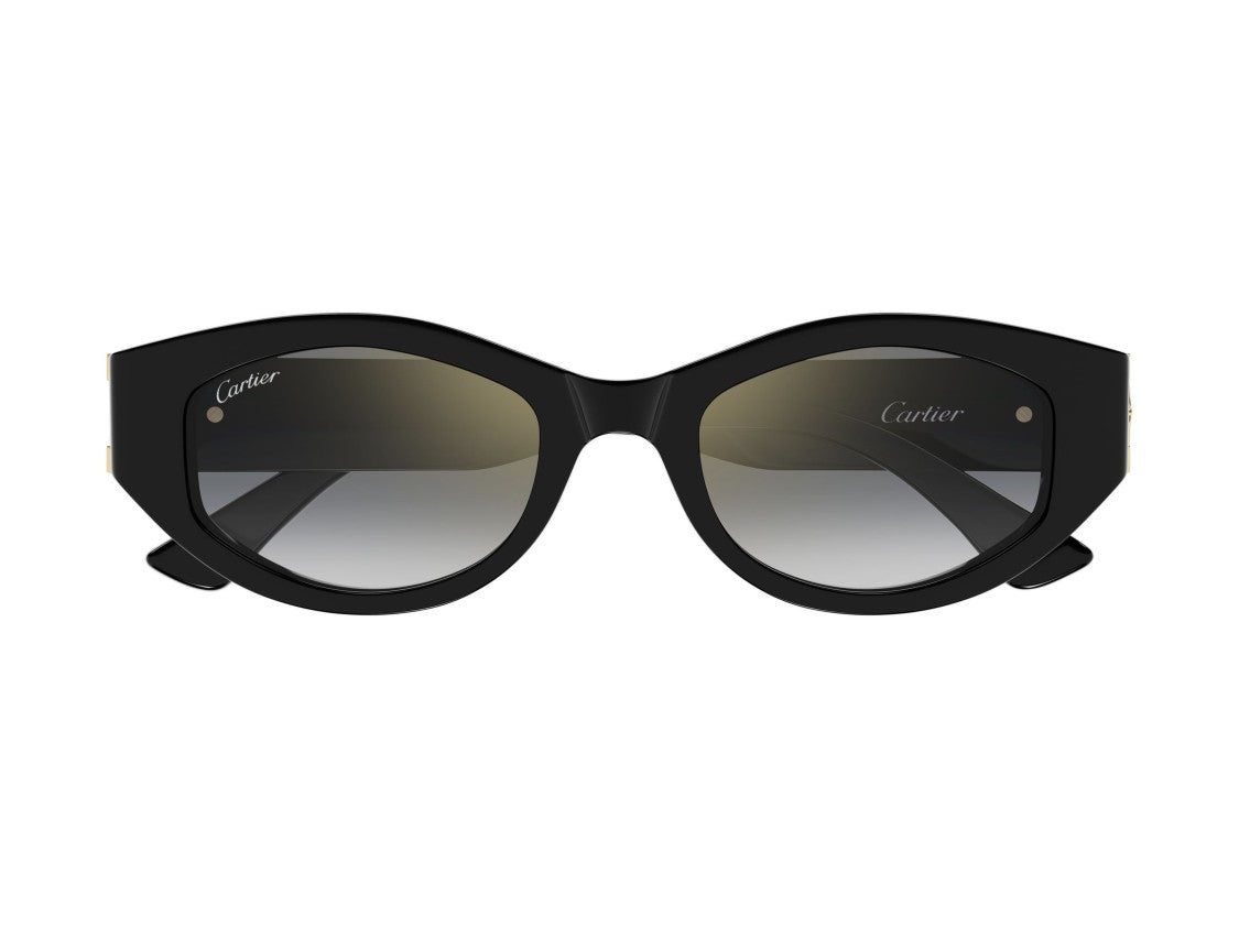 Cartier Gold Ct0667s Oversized Cat-Eye Sunglasses