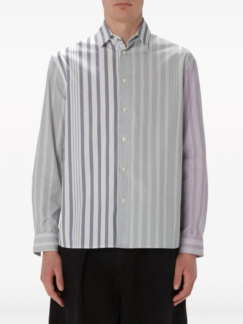 J. W. Anderson Panelled Stripe-Print Shirt