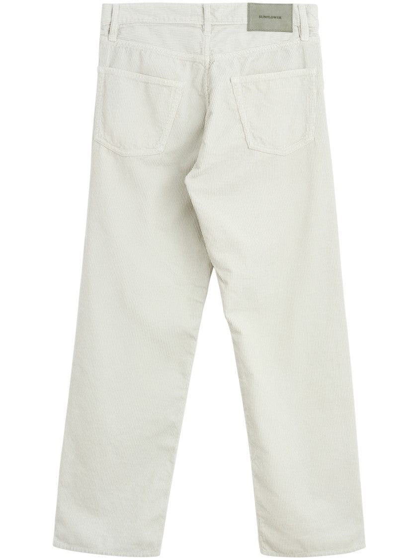 Sunflower Loose Pants Vertical Ribbed Straight-Leg Pants