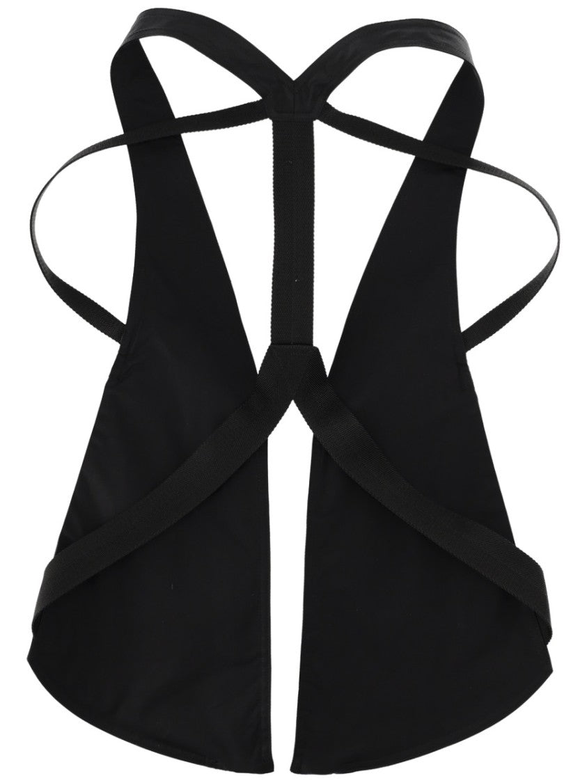 Rick Owens Neutral Bauhaus Harness Back Zippered Vest