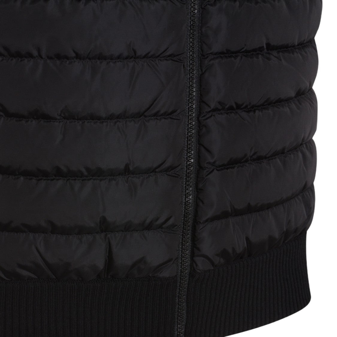 Canada Goose Quilted Padded Black Vest With High Ribbed Collar