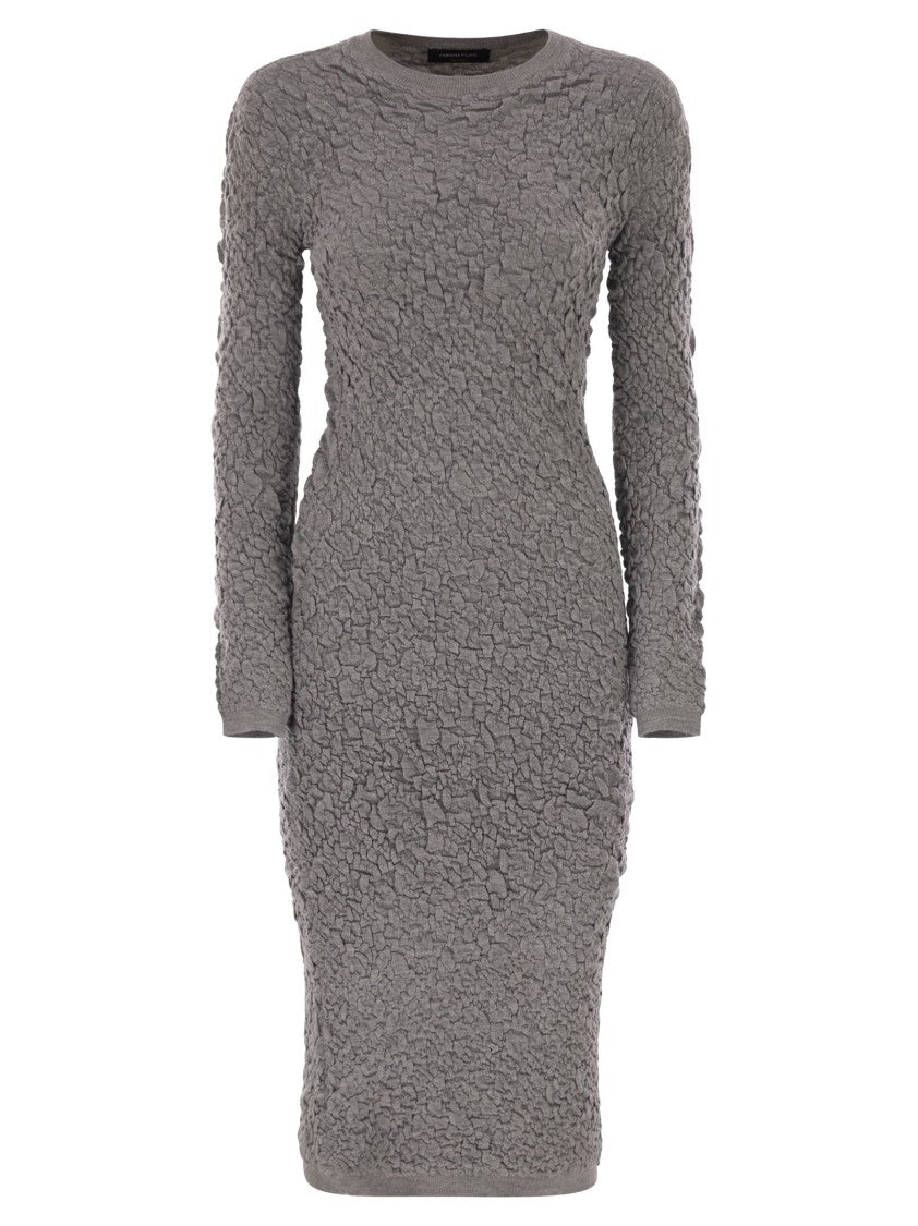 Fabiana Filippi Slim Dress With Embossed Finish